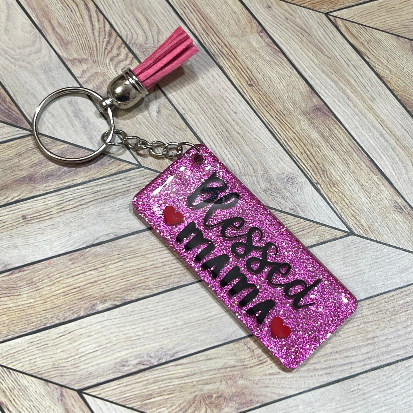 Blessed Mama Keychain