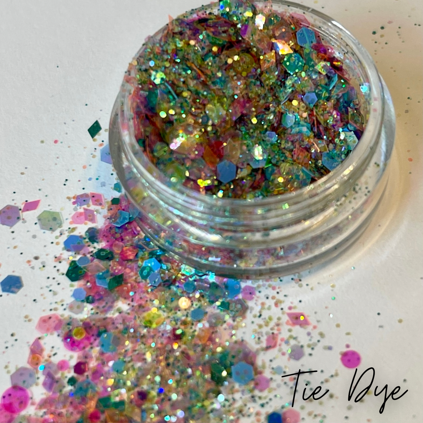 Tie Dye Loose Glitter