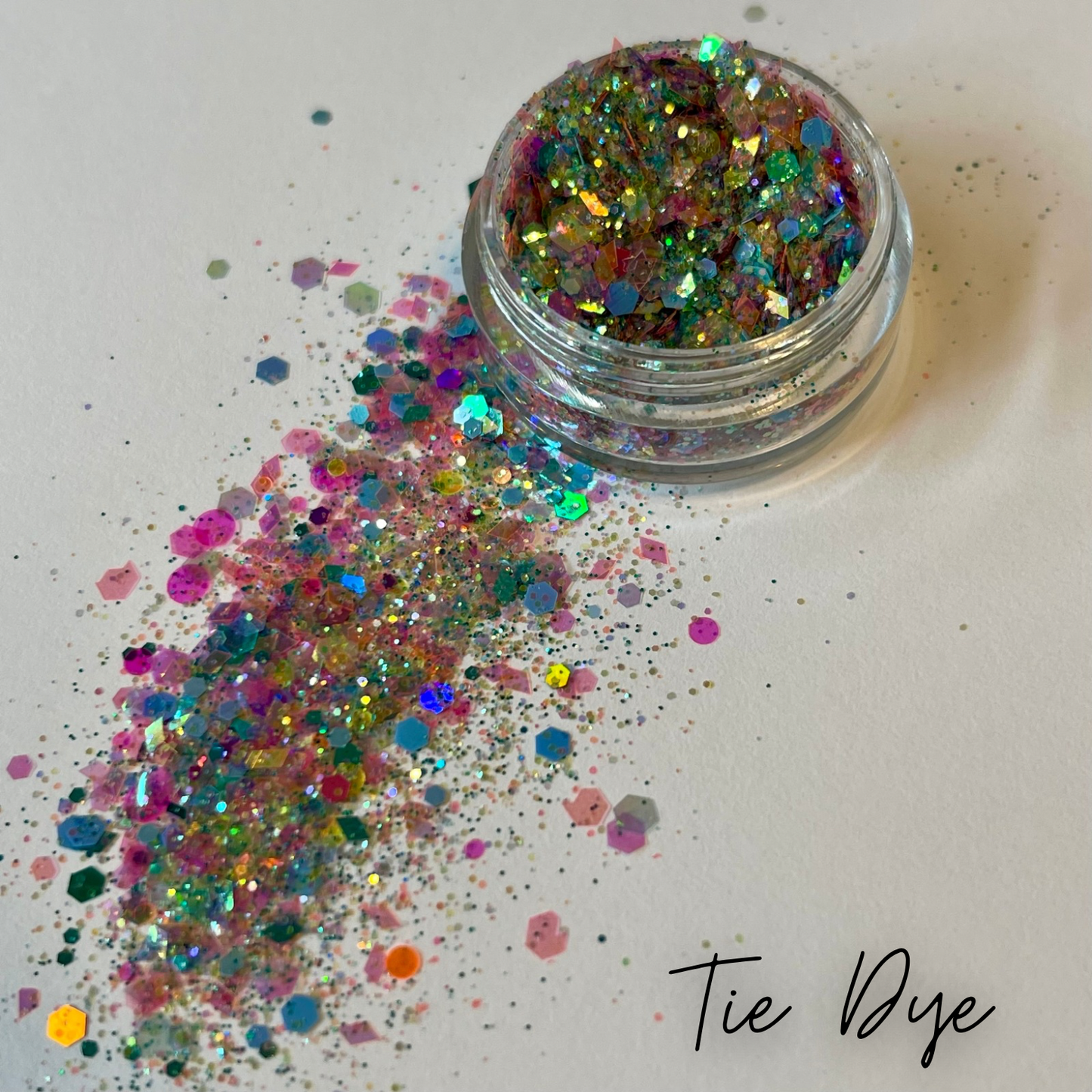 Tie Dye Loose Glitter